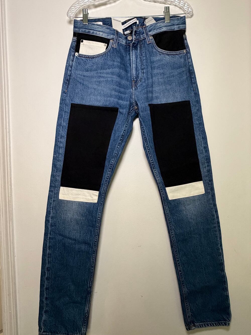 Calvin Klein Jeans  NWT High Rise Patchwork Jeans - size 30x32